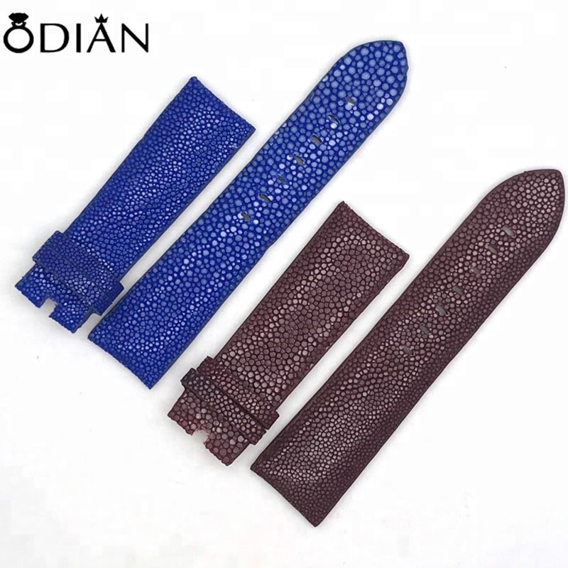Luxury Leather Stingray Python Skin Leather Apple Watch Band strap for men