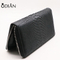 high capacity Python pattern pattern python skin leather women zipper purse wallet