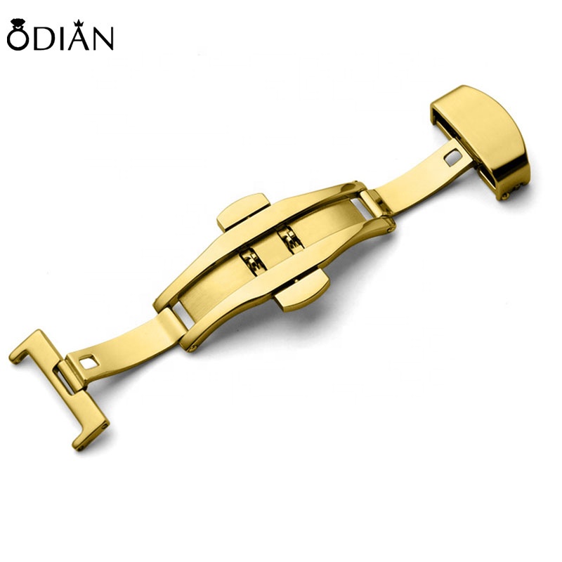 Odian Jewelry high quality stainless steel watch strap buckle watch band buckle engraved watch buckle