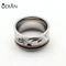 Fashion Stainless Steel jewelry Mens and Womens Wooden Grain Wedding ring