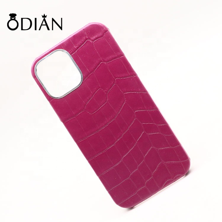 Odian Jewelry Unique design crocodile rugged leather for iphone 12 por max phone case wholesale cell phone case