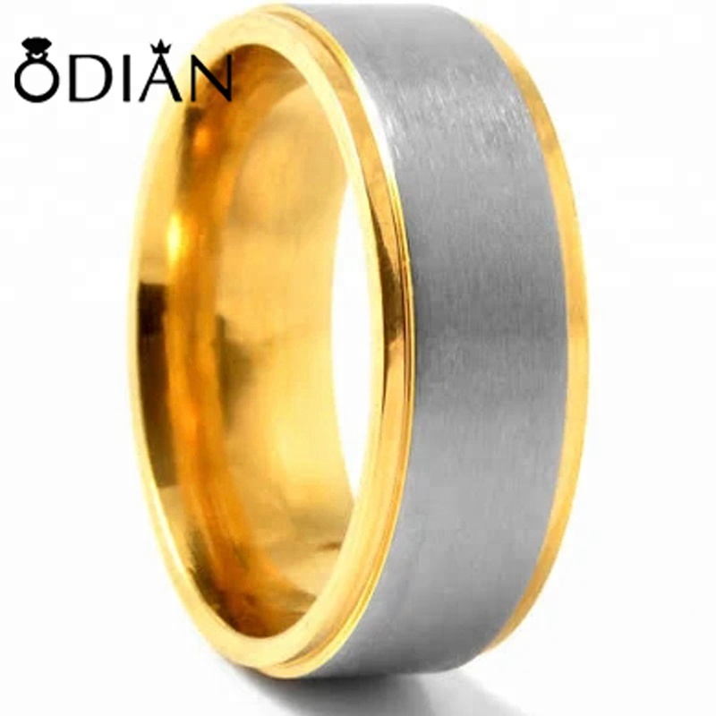 Odian Jewelry Manufacturer Stainless Steel Men Black 316L Stainless Steel Ring