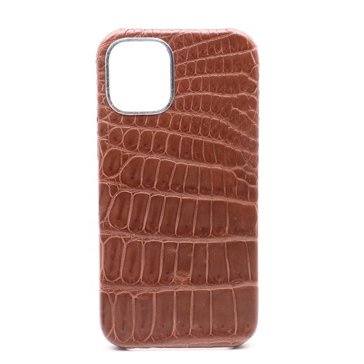 High quality crocodile snake skin back cover leather phone cases for iphone 12 pro max
