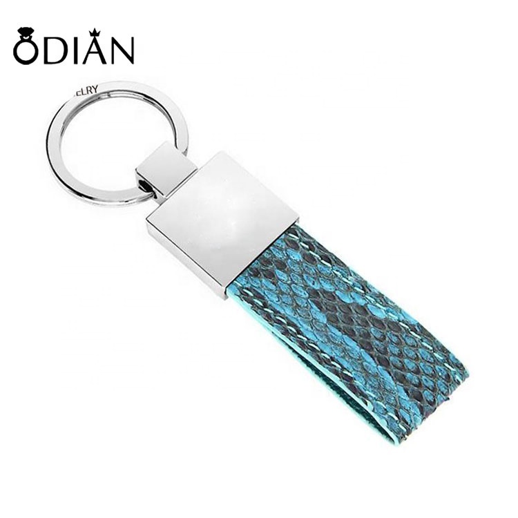 Hot Selling Handmade High Quality Real Python Skin Key Chain, Python Skin Key Holder, Python Skin Leather Keychain