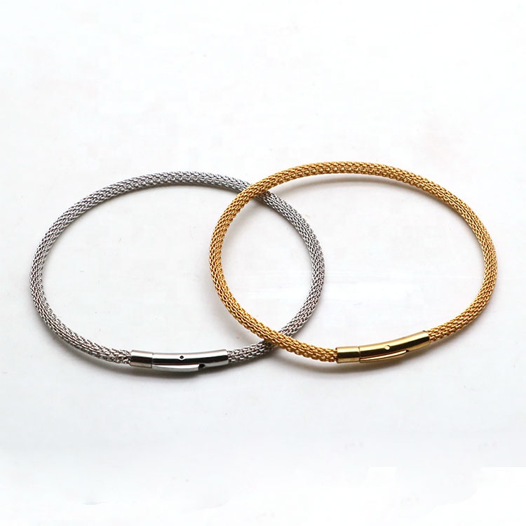 New fashion hollow rope bracelet, stainless steel bracelet, custom logo