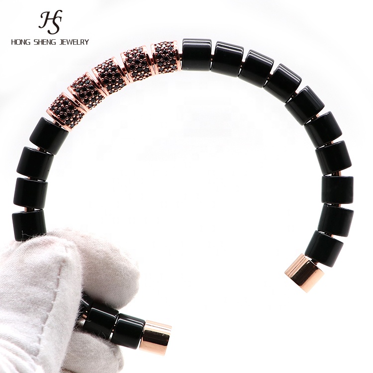 Odian jewelry stone beads bangle TURQUOISE WIDE STOPPER Anil Arjandas bracelet semi-precious stones bracelet