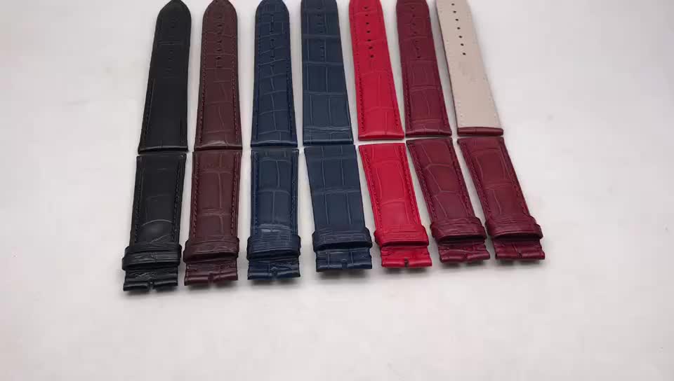 Best selling handmade lizard skin green strap is really rare animal skin dark brown watch strap watch belt