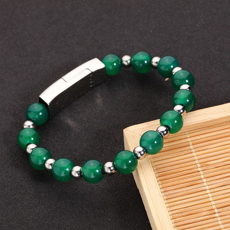 2020 Creative bracelet Round Beads Charge Data transfer sync USB cable for cell phone