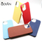 Top quality full cover edge cowhide leather flocking phone case For iPhone 12 Pro /12 pro max/12 Mini