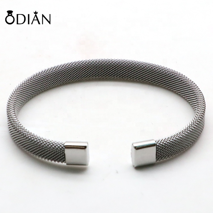 Fashion Stainless steel cuff wide mesh bracelet, the width of 10 mm Stainless steel plating bracelets