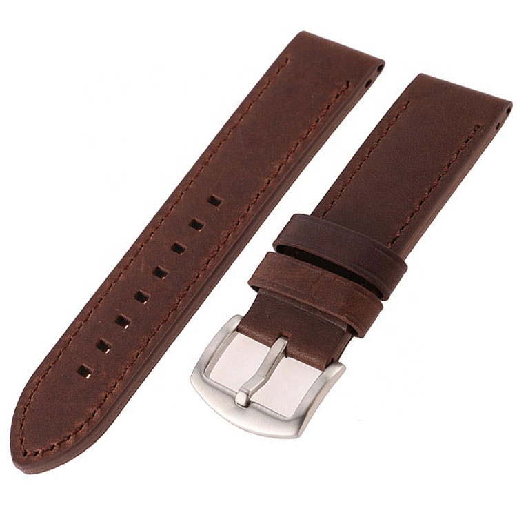 Vintage Genuine Italian Leather Watches Men Wrist Watch Band Western Men Leather Watch Band Custom logo