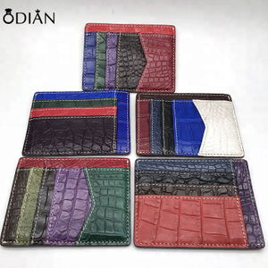 Top brand leather wallets simple wallets/The Nile crocodile wallet/niloticus crocodile wallet leather purse