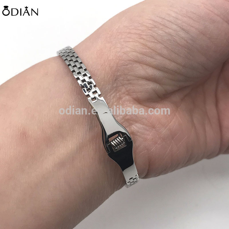 Fashion stainless steel charm bracelet bangles, new stainless steel women bangle bracelet