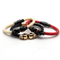 Latest Men's Genuine Luxury Stingray Leather Skull Bracelet, customized private logo Bracelet