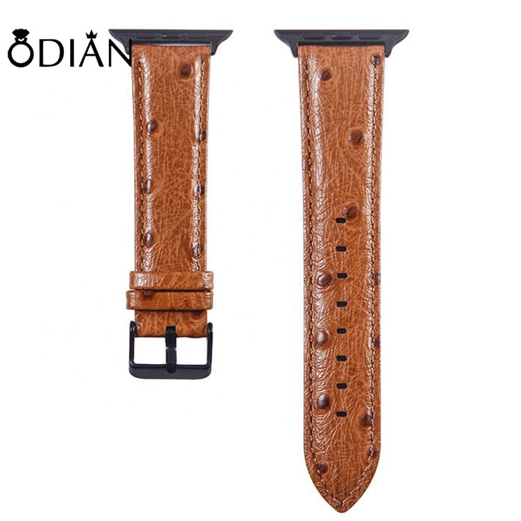 Watchband Soft Matte Leather Ostrich Leather Watch Strap Band 18mm 20mm 22mm 24mm Watch Band for Accessories
