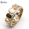 wholesale custom jewelry stainless steel PVD 18K gold plated simple love classic couple rings for women and men