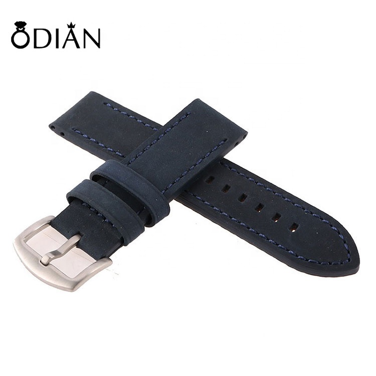 Hot-selling Frosted leather watchband with replaceable smart watch leather strap Custom logo