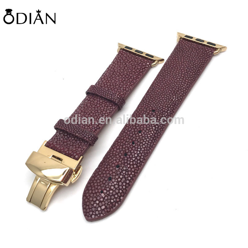 luxury exotic stingrat leather watch bands watch band python leather watch strap