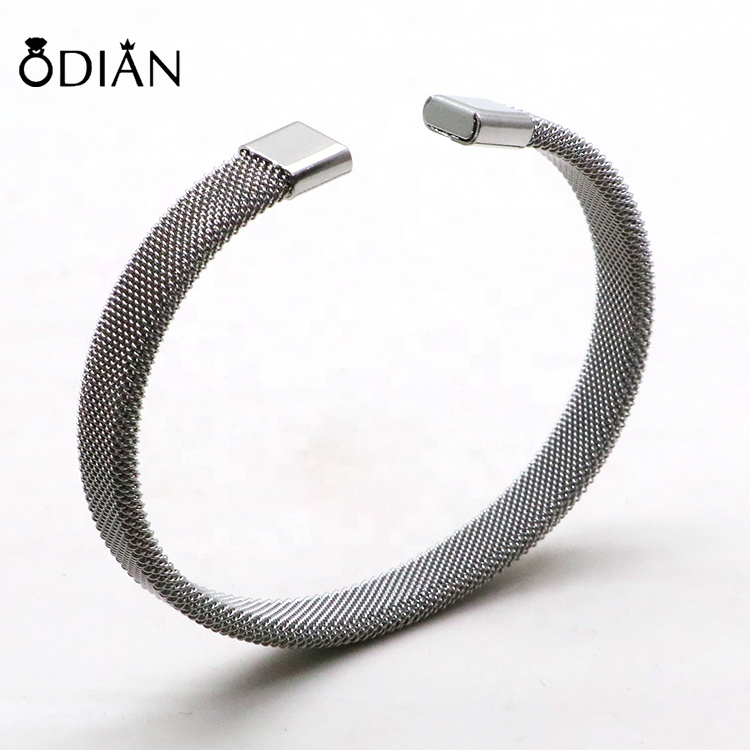 Fashion High Quality Mesh Bracelet Stainless Steel Belt Bangle ,The cuffs can be customized color