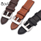High Quality Stainless Steel Buckle Genuine Leather Watch Band Frosted leather watchband