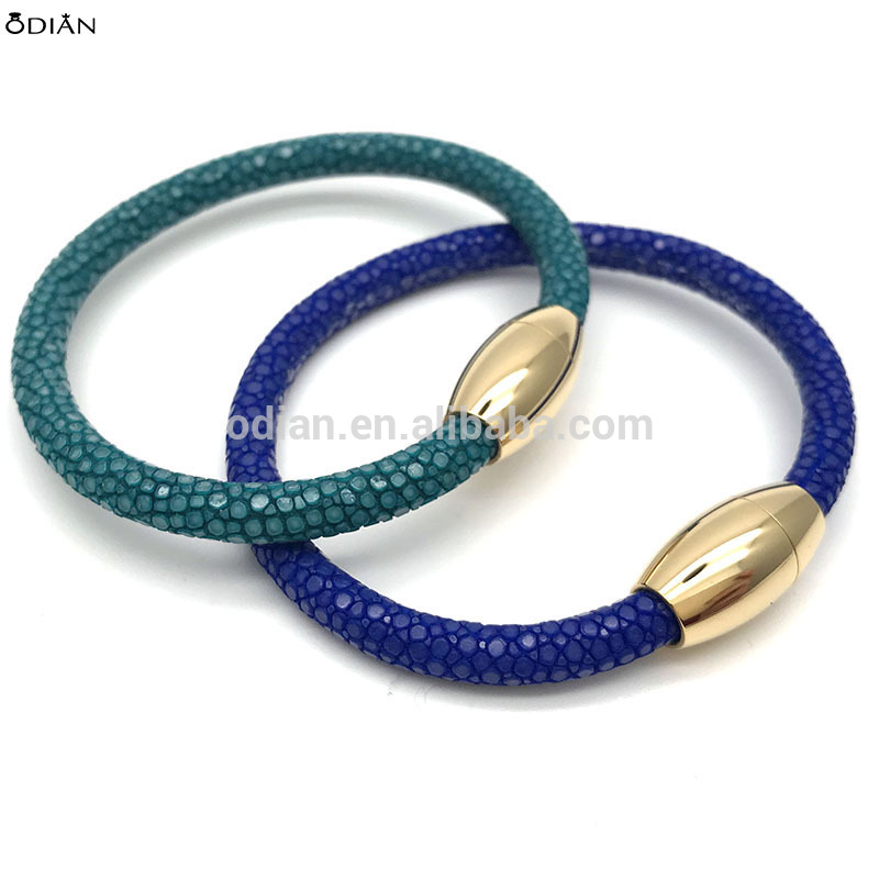 316 stainless steel clasp stingray bracelet stingray leather bracelet stingray nail bracelet