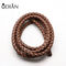 3/4/5mm Retro Style Round Braided Leather Cord for Sale
