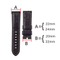 Watchband Soft Matte Leather Ostrich Leather Watch Strap Band 18mm 20mm 22mm 24mm Watch Band for Accessories