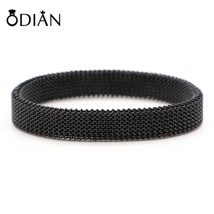 fashion Can be customized color stainless steel bracelets, 10/12/14mm stretch elastic mesh bracelet