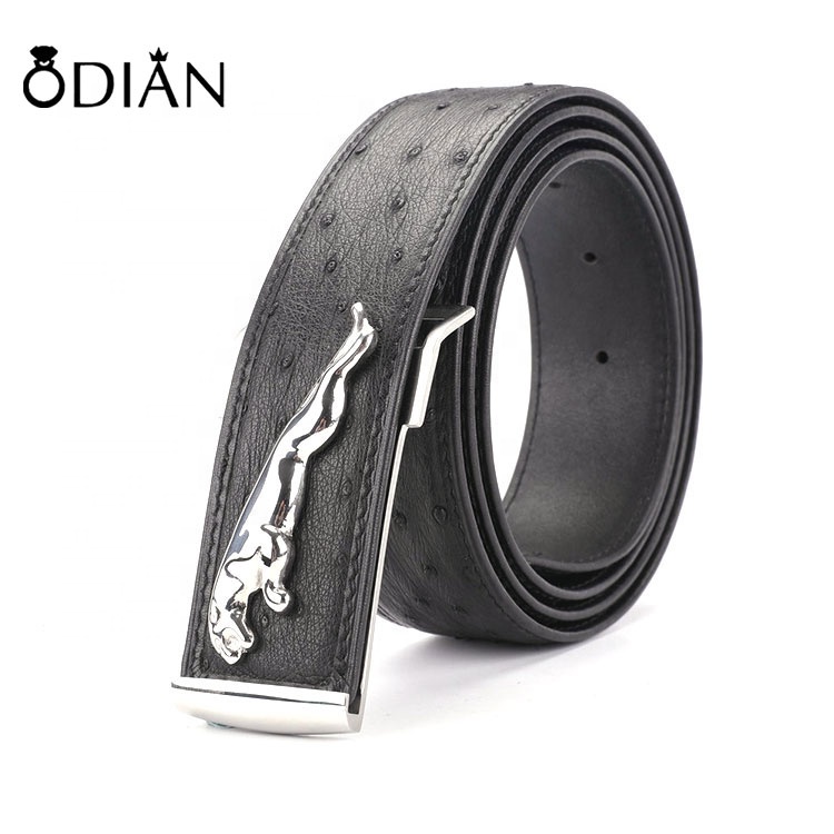 Custom Man's Ostrich skin Belt Genuine Leather Belts Wholesale