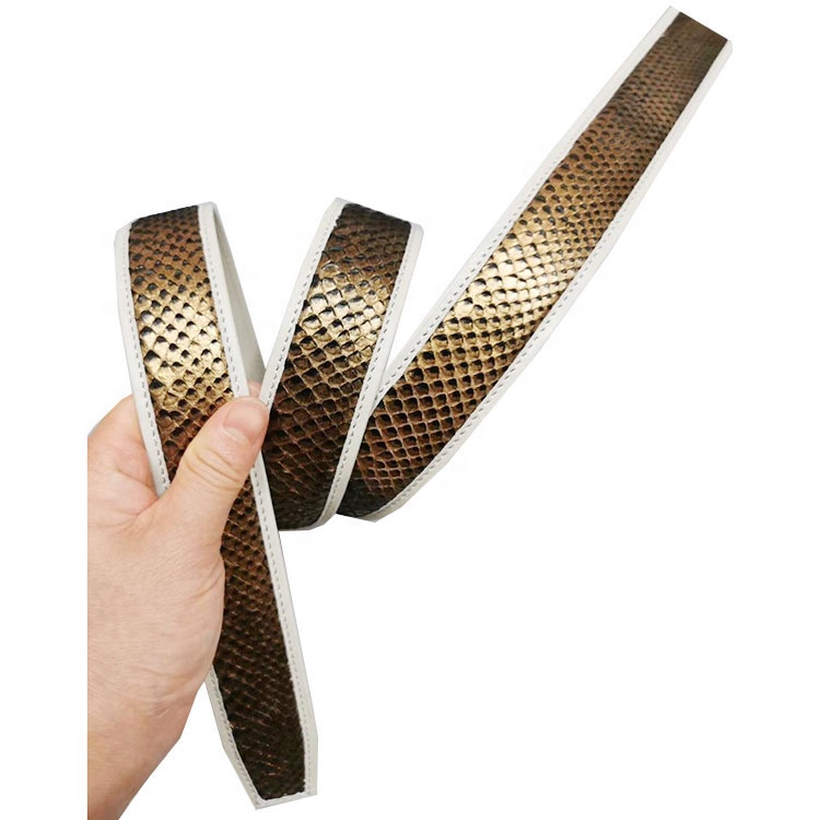 Wholesale luxury quality new design genuine python skin belt