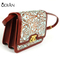 fashion trend Cowhide Embroidery Handbags Vintage Craft Shoulder Crossbody Bags