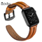Factory Made Amazon Men PU Leather Watch Strap Wristband Watchband For Series 4/5