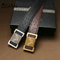 3.5cm width ostrich style first class cow skin material no buckle leather belts,DIY belt