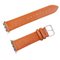 Genuine cowhide leather embossed litchi rind texture watch strap with apples adaptor 38, 40, 42, 44mm pin butterfly buckle band