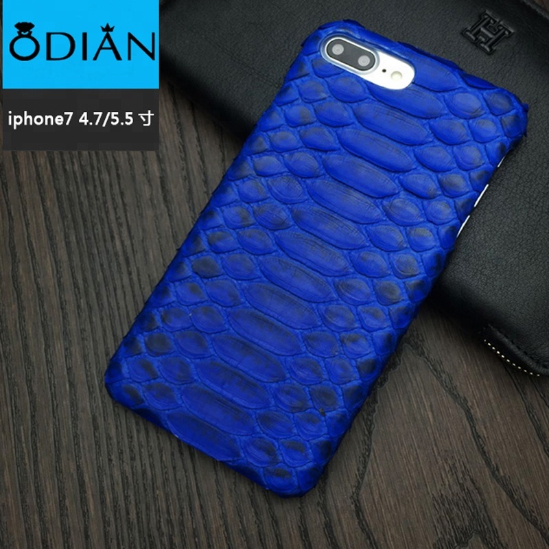 Genuine Leather with Natural Python Pattern Case for Apple phone 6/7 / 8