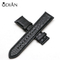 Quick release Style Waterproof crocodile watch strap 22 mm Black Genuine Leather Watch Strap