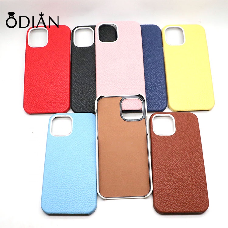 Leather Case for iPhone 12 Mini 11 Pro Genuine Leather Cover Case Shell for iphone SE 2020 litchi Texture Cowhide