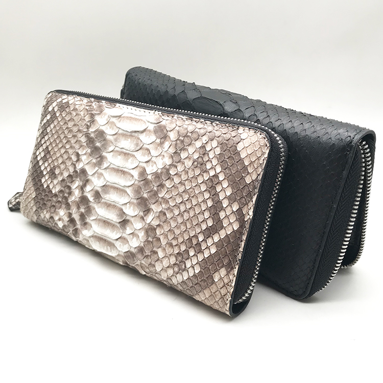 Odian jewelry 2020 Wholesale dropshipping latest fashion ladies long clutch purse female wax genuine python leather wallet women