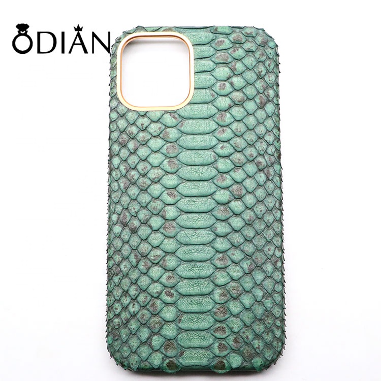 Odian jewelry Python leather Phone pack snake skin phone case for mobile phone shell for iPhone 11/12
