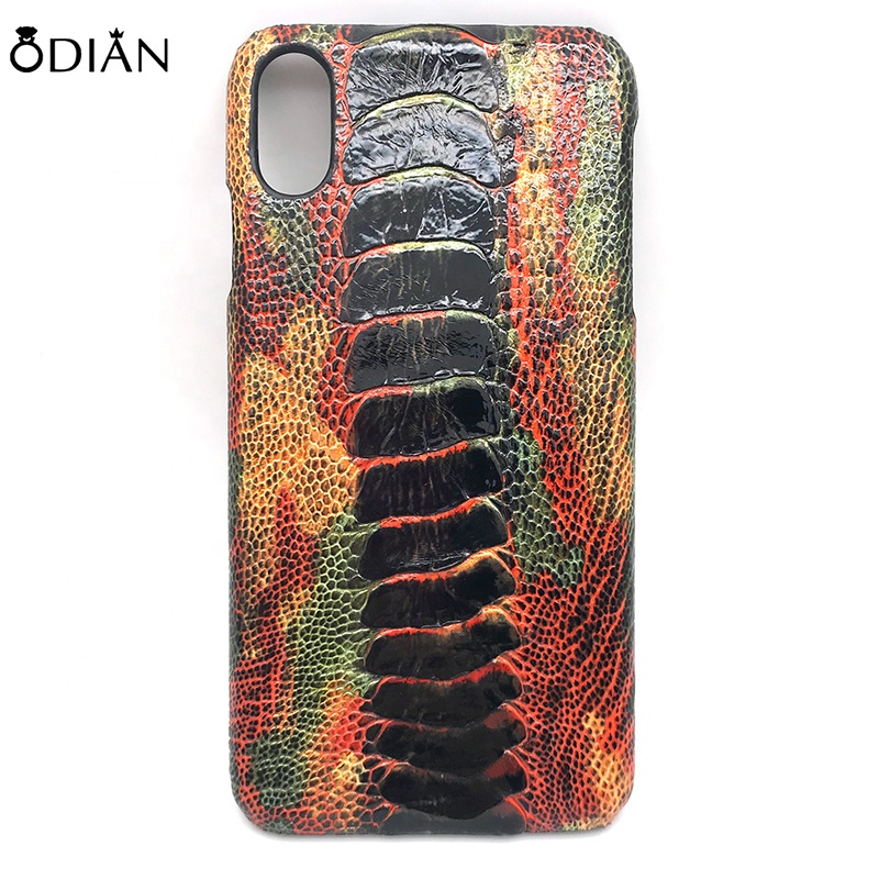 Good quality Ostrich genuine leather mobile phone cover / Phone 6 Case in Ostrich Feet Leather
