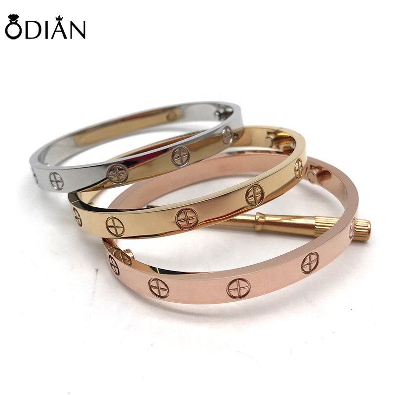 Fashion Jewelry Manufacturer Wholesale 316L Stainless Steel Portable Bangle Bracelet