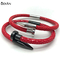 Hot selling Stainless Steel Nail Bracelet Genuine Python Leather Screw style