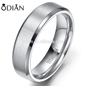 OEM Titanium Engagement Rings for Men Vintage Wedding Band 8mm