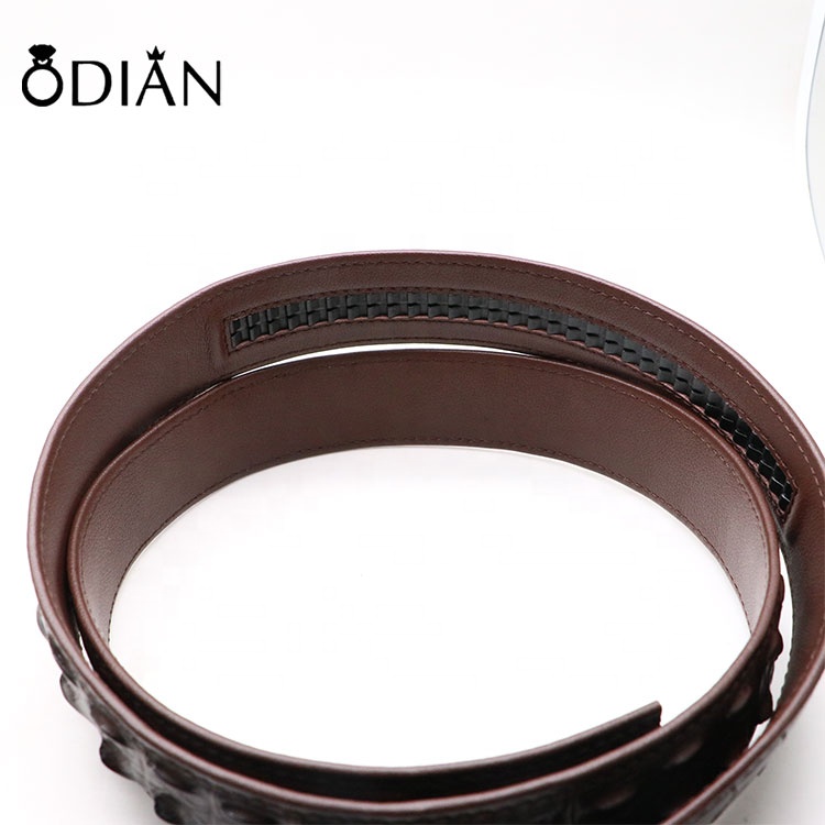 High End Luxury Genuine Crocodile Leather Belts for Men Stainless steel belt buckle laser LOGO can be customized