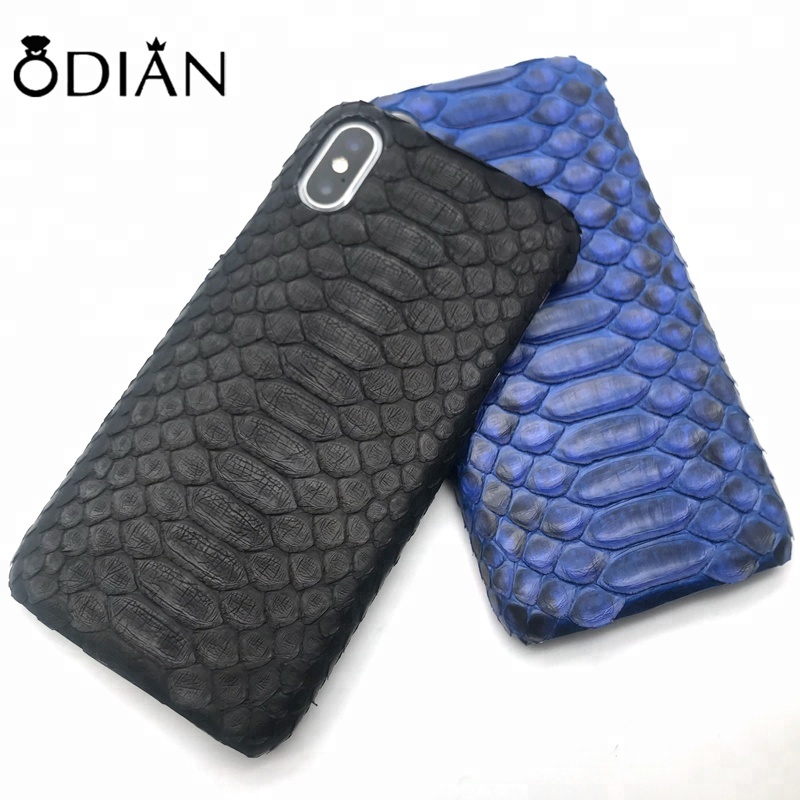 wholesales phone case and accessories python snake leather skin phone shell