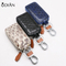Custom Luxury Python Leather Business Style Car Key Case Holder Men Women Leather Car Key Chain Bag