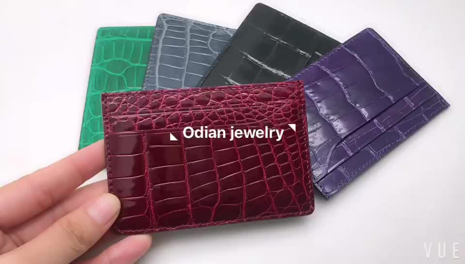 Wholesale Luxury crocodile leather card holder