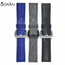 Luxury genuine stingary and python leather watch strap band with stainless steel buckle clasp customized