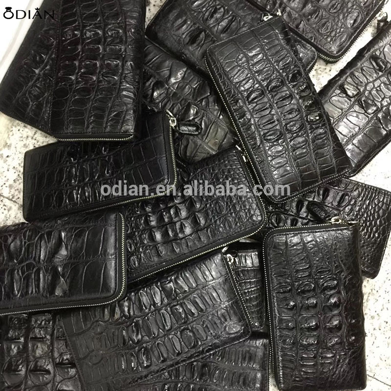 2018 Custom personalized crocodile genuine leather men's wallet credit card wallet