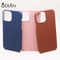 Fashion exquisite First layer cowhide and litchi grain anti falling shell Genuine Leather Mobile Cover Metal photo frame case